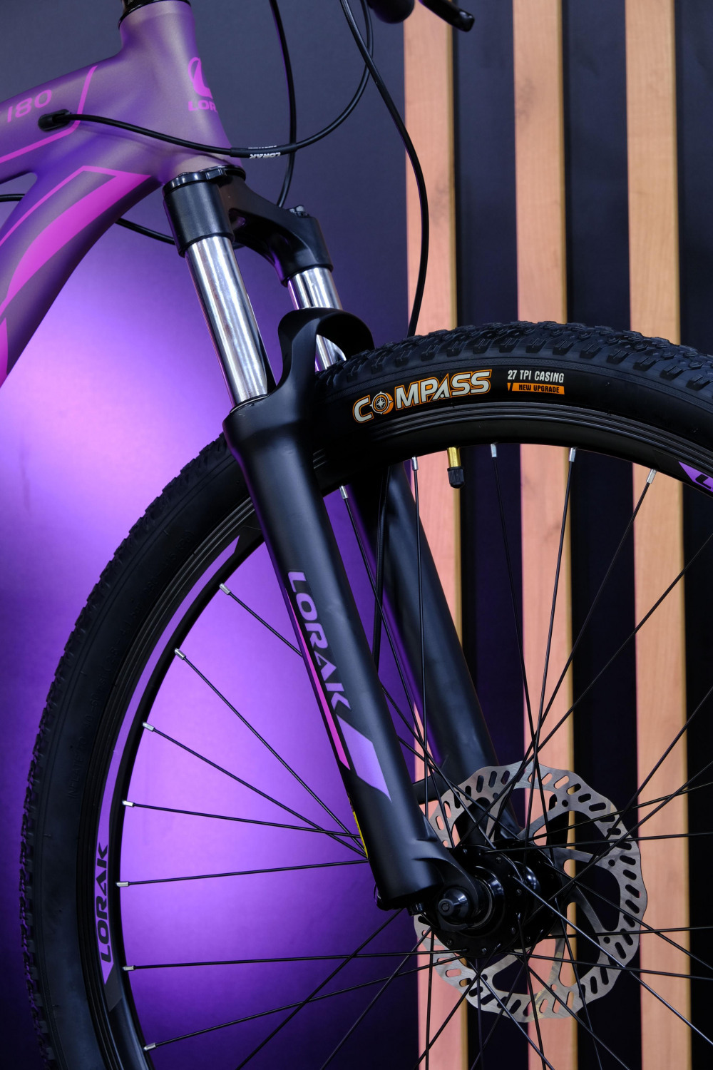 LORAK GLORY 180 HD Матовый Фиолетовый/Розовый рама 17 (на рост 155-173)